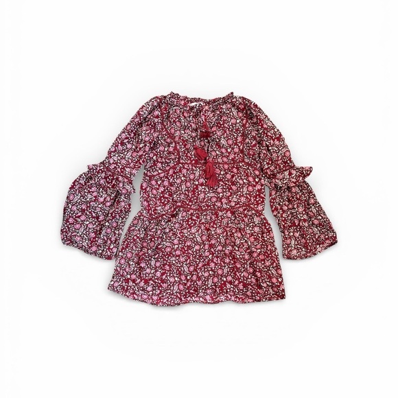 Amuse Society Tops - Amuse Society Floral Tunic - Bell Sleeves